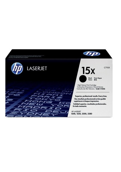 15X 3500 Sayfa Kapasiteli Siyah Toner C7115X