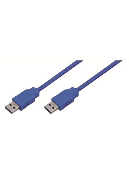 CU0053 USB 3.0 Type A Erkek - Erkek 3m Mavi Bağlantı Kablosu