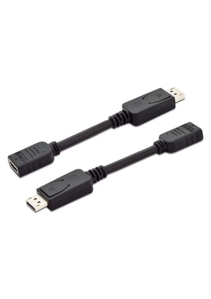 Ak-340400-001-S Dıgıtus Displayport (Dp) - Hdmı Adaptör Kablosu, Dp Erkek - Hdmı Tip A Dişi, 0.1