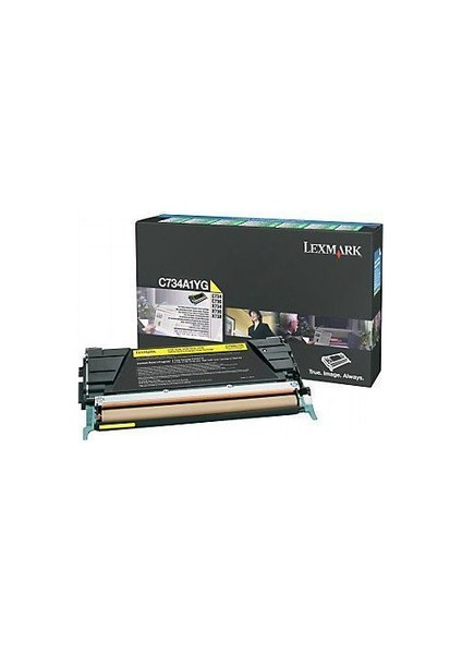 C734a1yg Lexmark C73x X73x Sarı 6.000 Sayfa Return Toner