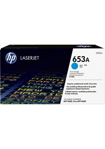 Hp Cf321a Hp Hp 653A Cyan Original Laserjet Toner Cartridge (~16,500 Yield)