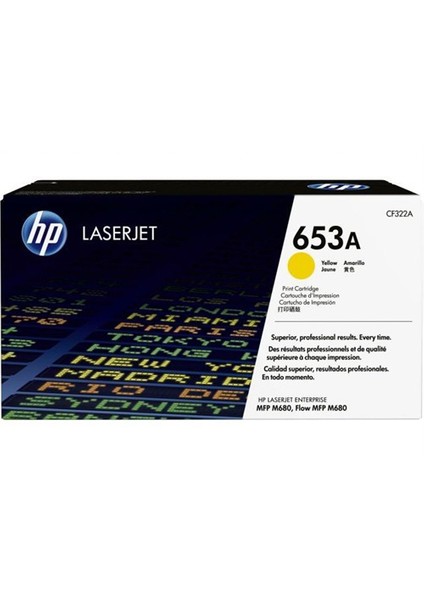 Cf322a Hp Hp 653A Yellow Original Laserjet Toner Cartridge (~16,500 Yield)