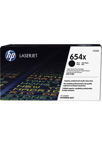 Cf330x Hp Hp 654X High Yield Black Original Laserjet Toner Cartridge (Cf330x)