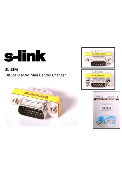 Sl-15M S-Lınk 15 Pin Vga Çevirici M/M