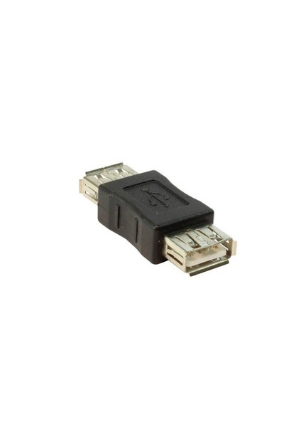 Usb A F / Usb A F - Nickel/Black