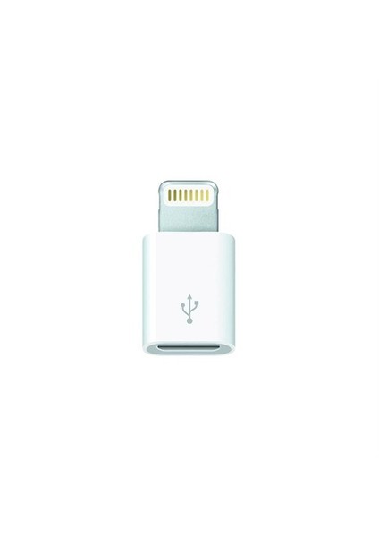 Dönüştürücü Adaptör Micro Usb To 8 Pin - Beyaz