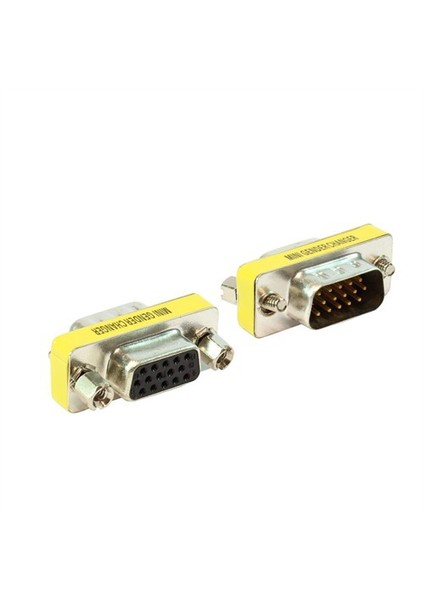 Vga M / Vga F Dönüştürücü - Nickel/Yellow