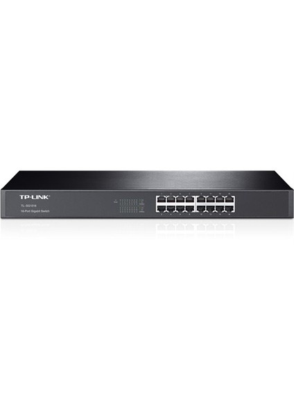 TL-SG1016, 16-Port 10/100/1000Mbps % 15 Enerji Tasarruflu 19" Çelik Kasa Gigabit Rackmountable Switch