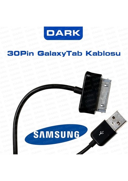 Samsung Galaxy TAB/TAB 2 Serisi Tabletler İçin 1m USB Şarj ve Data Kablosu (DK-CB-USB2GALAXY)