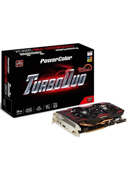 Amd Radeon R9 280X Turbo Duo 3GB 384Bit GDDR5 (DX11.2) PCI-E 3.0 Ekran Kartı (AXR9280X3GBD5-T2DHE/OC)
