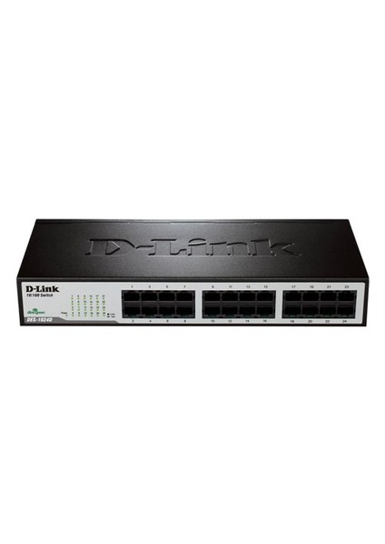 D-Lınk Des-1024D 24 Port 10/100Mbps Yonetılemez Metal Kasa Rackmo