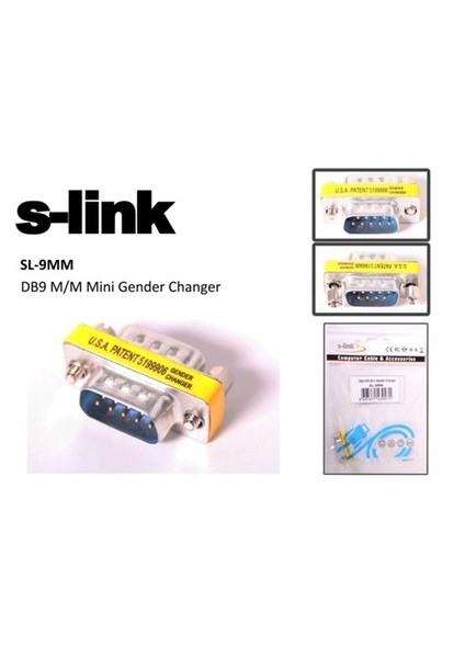 Sl-9Mm Db9 M/M Mini Çevirici