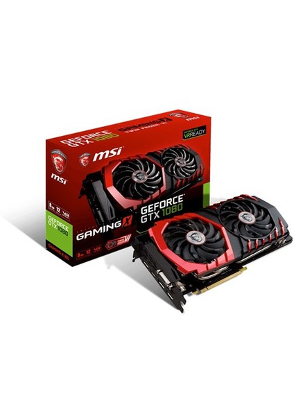 NVIDIA GeForce GTX 1080 Gaming X 8G 8GB 256 bit GDDR5X DX(12) PCI-E 3.0 Ekran Kartı (GTX 1080 Gaming X 8G)