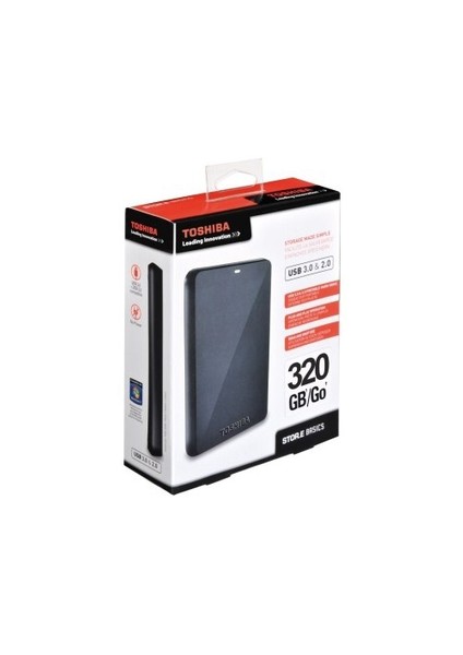 Canvio Basics 320GB 2.5'' USB 3.0 Siyah Taşınabilir Disk (HDTB103XK3AA)