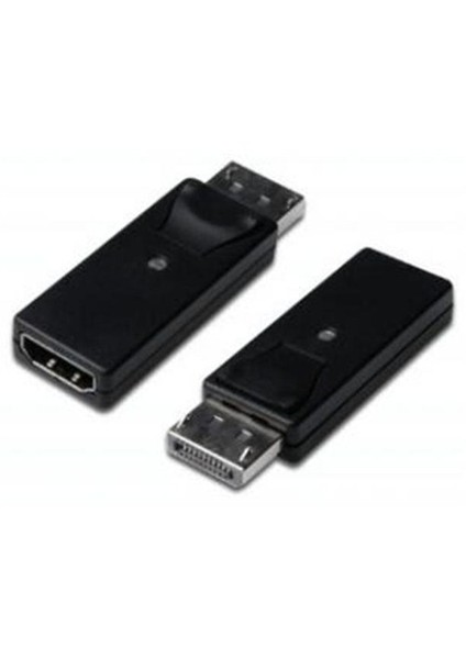 DP Erkek-HDMI Tip A Dişi Plastik Şasi Siyah Renk DisplayPort (DP) Adaptörü (AK-340602-000-S)