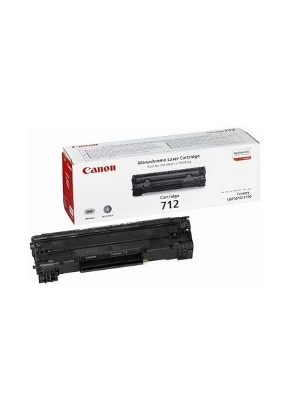 CRG-712 1500 Sayfa Kapasiteli Siyah Toner