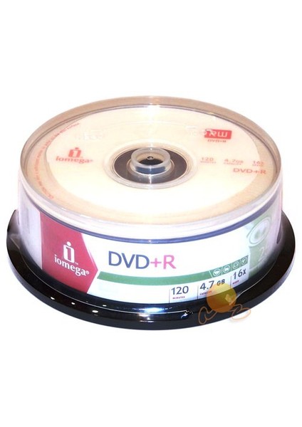 16X 4.7GB 120DK DVD+R 25' li Cakebox (omdv88)