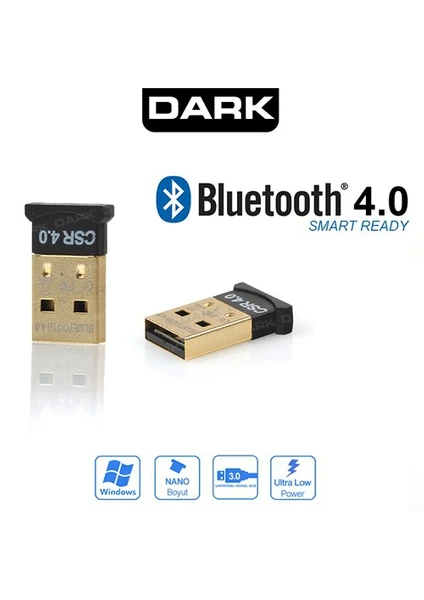 Bluetooth 4.0 Mini Dongle Usb Alıcı (DK-AC-BTU40)