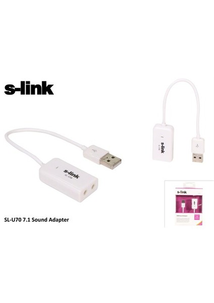 SL-U70 7.1 Sound Adapter Ses Kartı