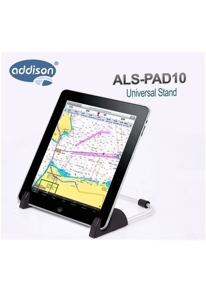 KB-12 USB 9.7" Siyah Klavyeli Tablet Kılıfı + Addison ALS-PAD10 9,7" Stand