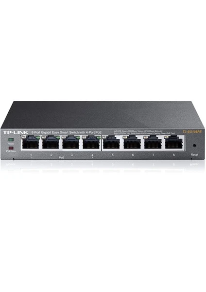 TL-SG108PE 8 Port Gigabit / 4 Port POE Smart Switch