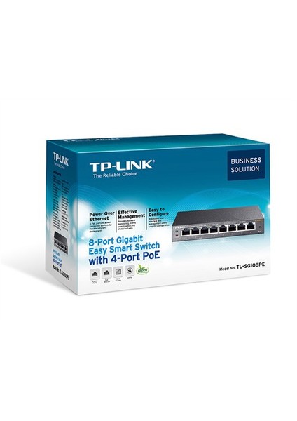 TL-SG108PE 8 Port Gigabit / 4 Port POE Smart Switch