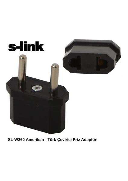 Sl-W260 S-Lınk Amerikan - Türk Çevirici Priz Adaptör