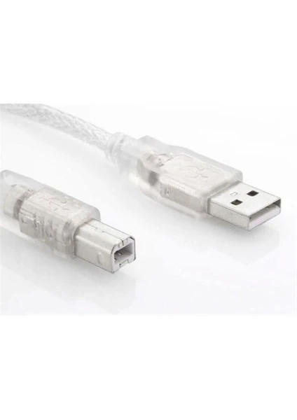 Usb215 S-Lınk 1,5 Metre Usb 2.0 Şeffaf Yazıcı Kablosu (Am-Bm)