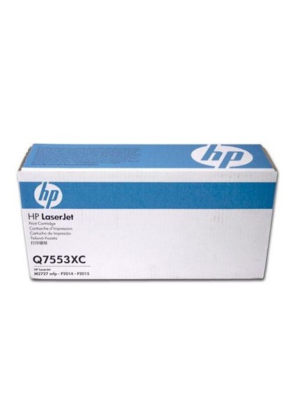 Q7553xc (Q7553x) Taahhutlu Sıyah Laserjet Toner Kartusu