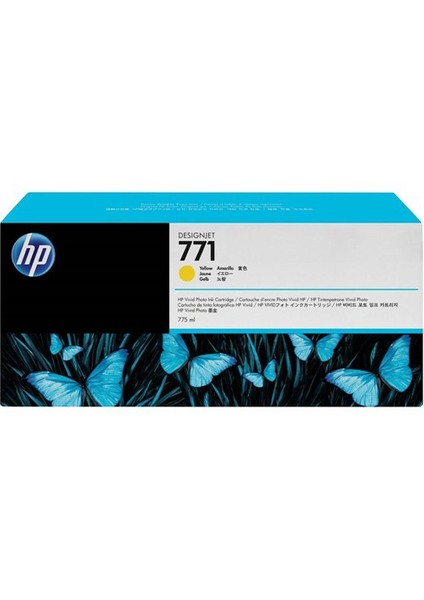 B6y10a (771C) 775-Ml Sarı Desıgnjet Murekkep Kartusu