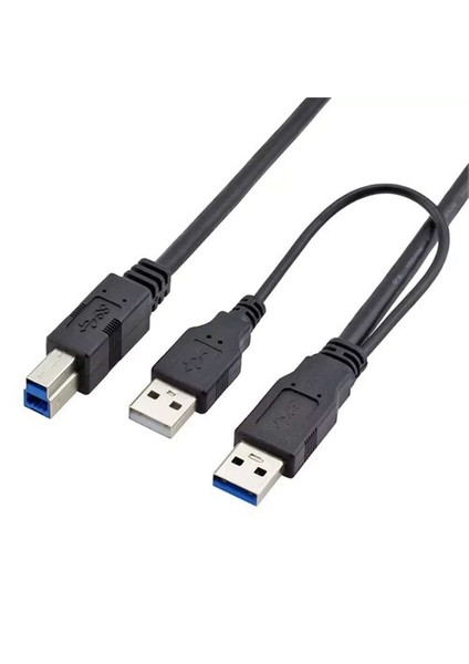 Usb 3.0 A M+Usb 2.0 A M / Usb 3.0 B M - 60Cm