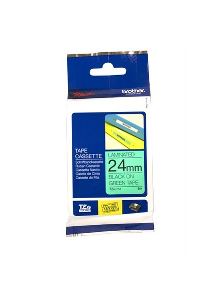 Tze-751 Yeşil Üstüne Siyah Lamınant (24Mm)
