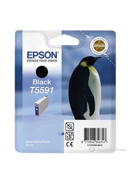 C13T559140 / T5591 Siyah Mürekkep Kartuş