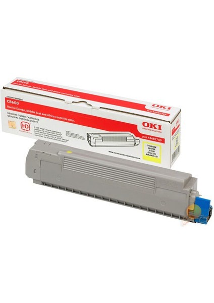 43487721 6000 Sayfa Kapasiteli Sarı Toner