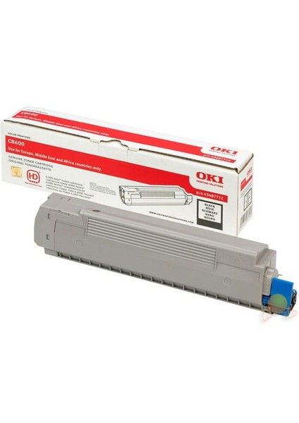 43487724 6000 Sayfa Kapasiteli Siyah Toner