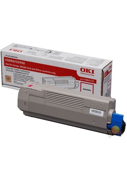 43865742 6000 Sayfa Kapasiteli Kırmızı Toner