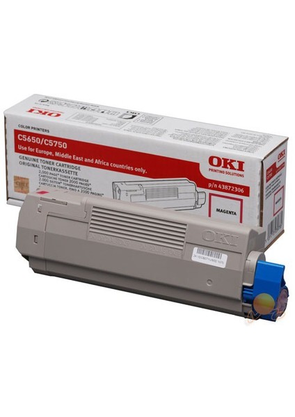 43872323 2000 Sayfa Kapasiteli Mavi Toner
