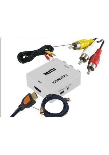 Hdmi To Rca Hdmi To Scart Çevirici Dönüştürücü Converter