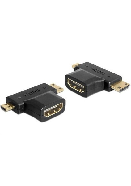 Hdmı Female To Micro Hdmı Male/Mini Hdmı Male Adapter