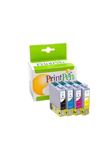 Epson T0711 T0712 T0713 T0714 Muadil Kartuş Seti