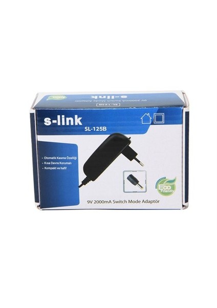 Sl-125B 9V 2A 2.5*0.8*10Mm 1.2M Tablet Adaptörü