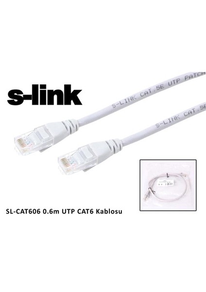 Sl-Cat606 0.6M Utp Cat6 Kablosu
