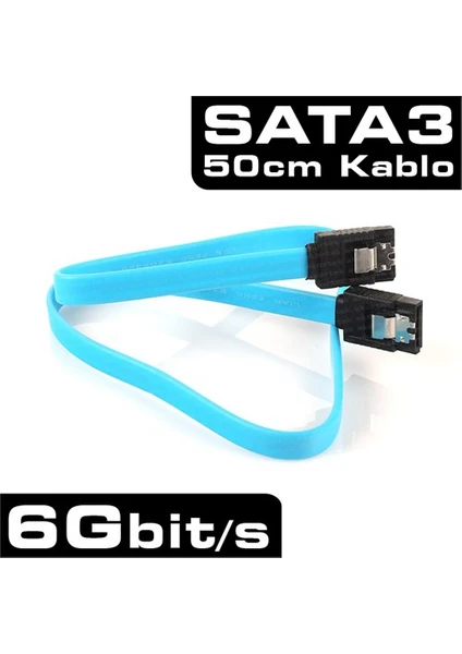 SATA3 50cm HDD/Optik Kilitli Data Bağlantı Kablosu (DK-CB-SATA3L50)