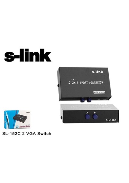 Sl-152C 2 Port Vga Switch