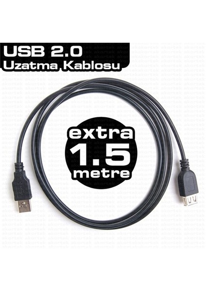 USB 2.0 1.5m Uzatma Kablosu (DK-CB-USB2EXTL150)