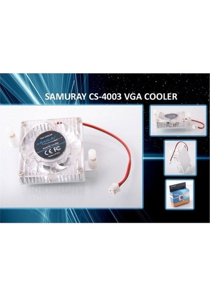 Cs-4003 Lüks Kutulu Ekran Kartı Fanı