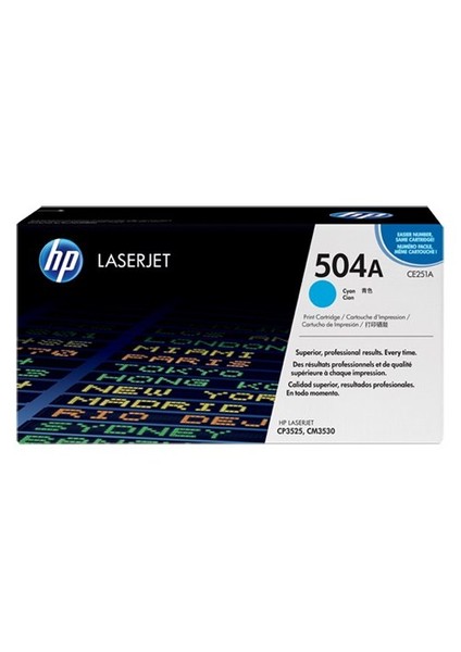 504A 7000 Sayfa Kapasiteli Mavi Toner CE251A