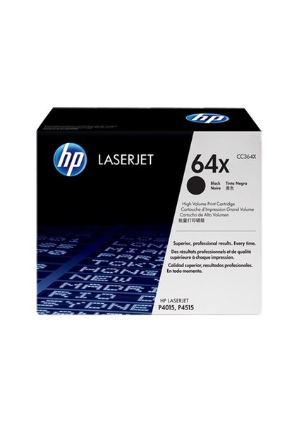 64X 24000 Sayfa Kapasiteli Siyah Toner CC364X