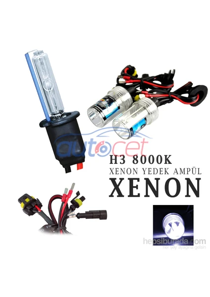 H3 8000K Xenon Yedek Ampulü 2924a