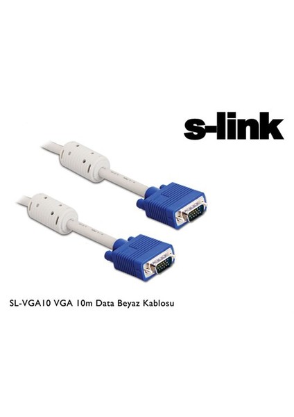 Sl-Vga10 Vga 10M Data Beyaz Kablosu fiyatları